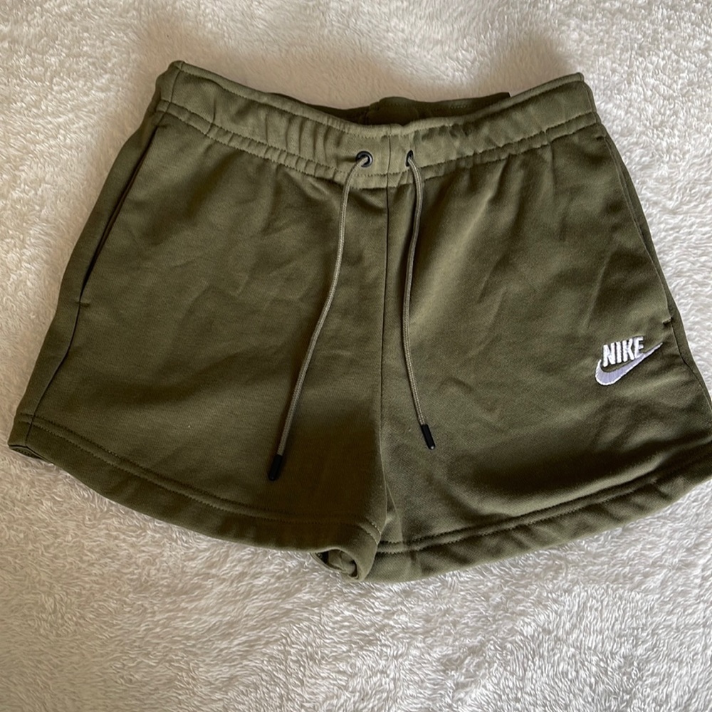 Nike Olive Green Athletic Shorts
